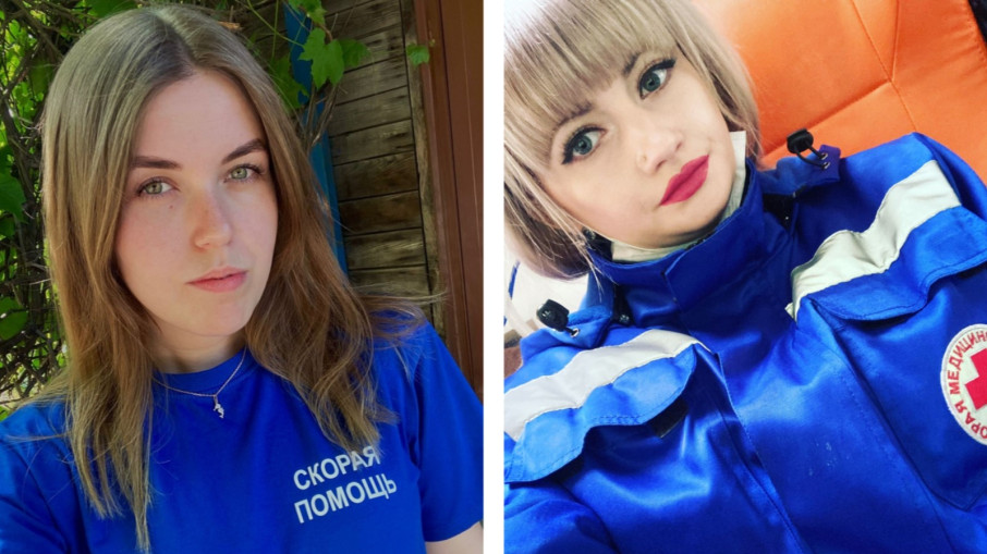 Слева направо: врач Дария Сергуняева, фельдшер Татьяна Фёдорова.