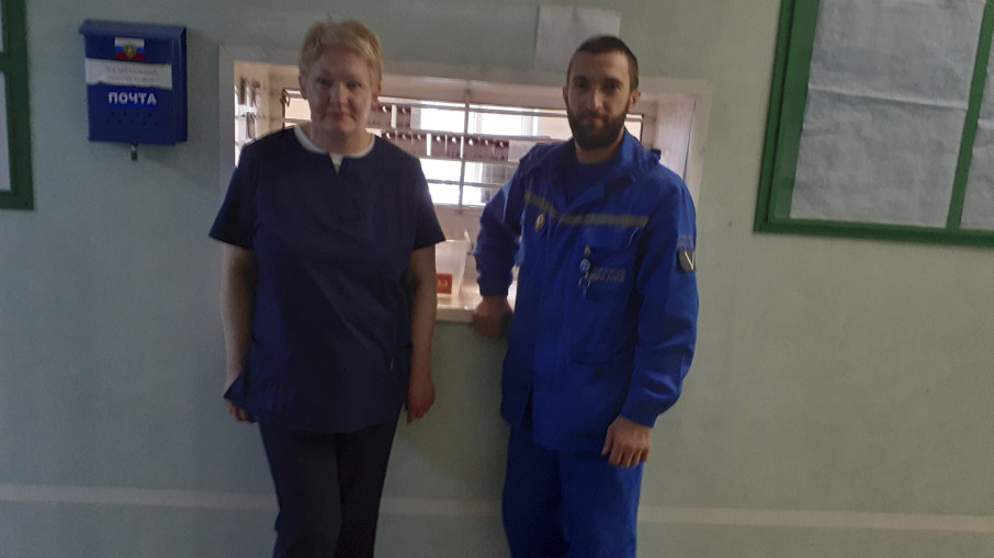 Фельдшеры СМП Светлана Хаустова и Владимир Калугин.