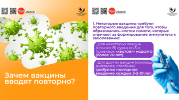 Зачем вакцины вводят повторно?.