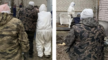 Субботник на областной станции скорой помощи.
